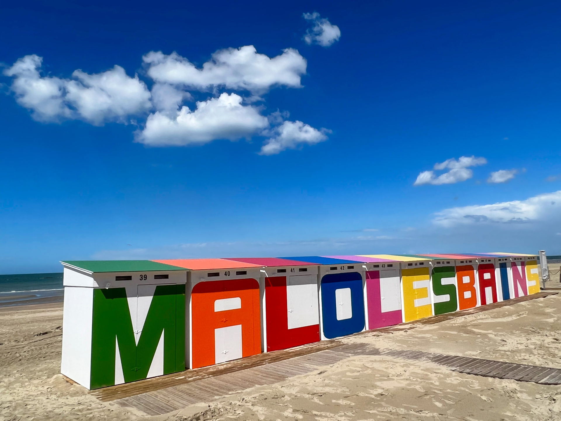 Strandhäuschen in Malo Les Bains bei Dünkirchen
